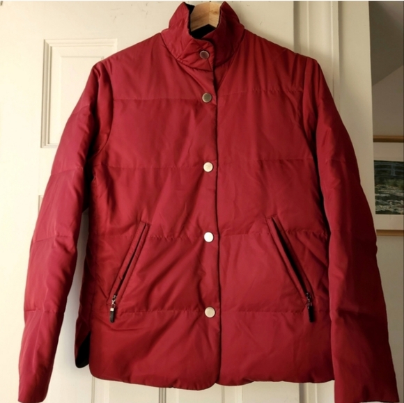 Reversible Talbots Puffer Jacket Red / Black - Picture 1 of 12